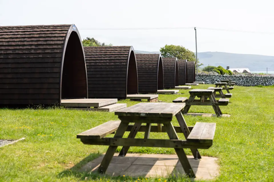 Camping pod at Tyddyn Goronwy in Barmouth